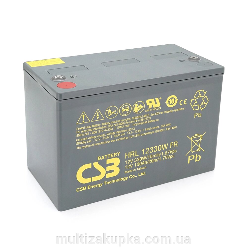 Акумуляторна батарея CSB HRL12330W, 12V 100Ah ( 308.7х168х210.6 ( 220 ) від компанії Mультізакупка - фото 1