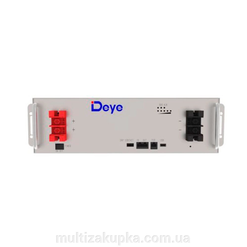 Акумуляторна батарея Deye LiFePO4 SE-G5.3 51.2V 104Ah,5,12kW, BMS50A@16S, до 32 parallel CAN/RS485, IP21, 6000Cycles від компанії Mультізакупка - фото 1