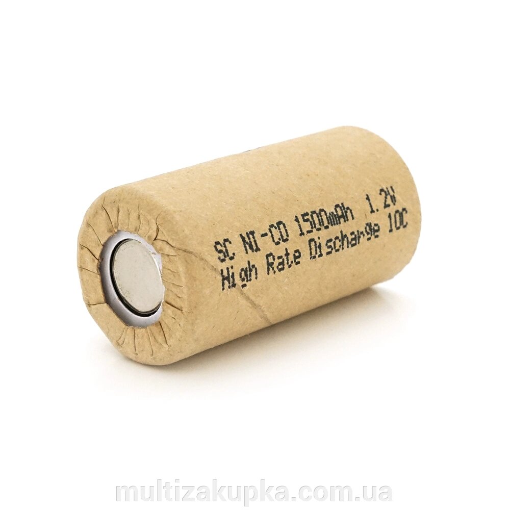 Акумуляторна батарея для шуруповерта Ni-Cd SC1500mAh 1.2V, 10C, 23x43 mm від компанії Mультізакупка - фото 1