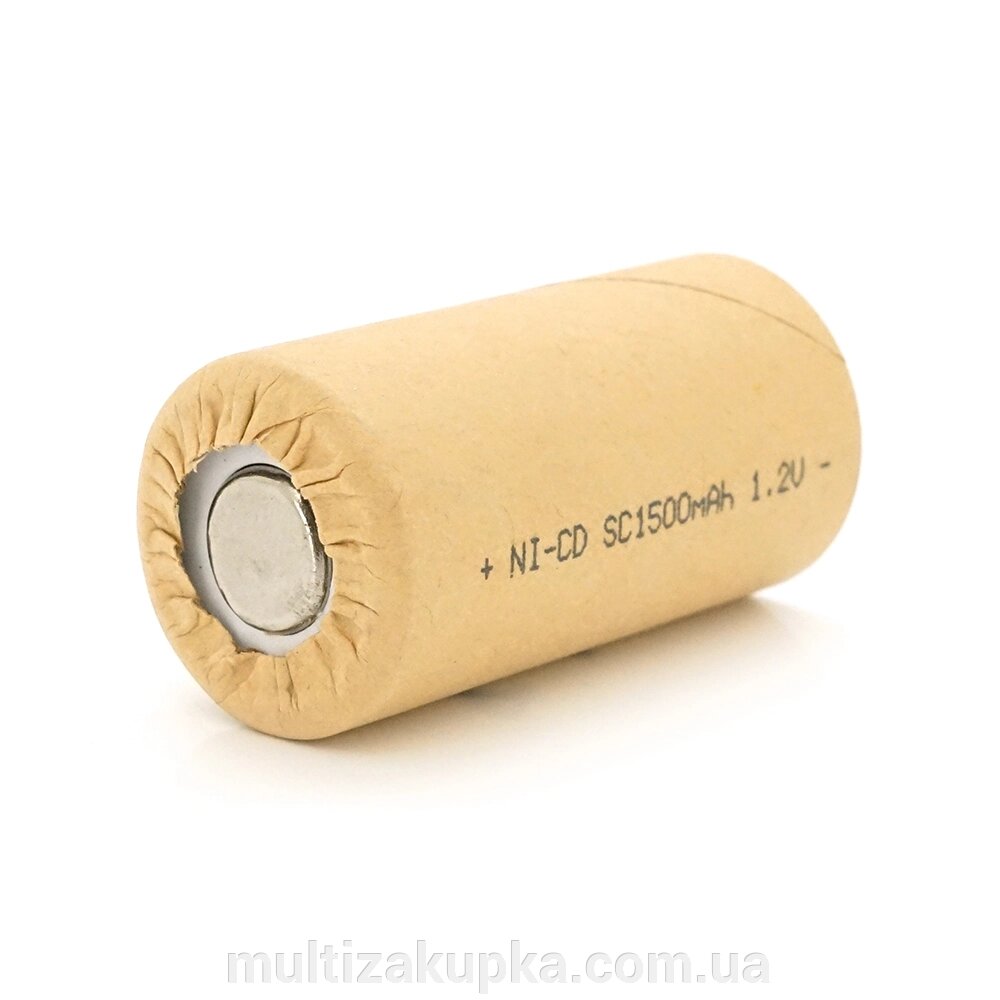 Акумуляторна батарея для шуруповерта YT-1500, Ni-Cd SC1500mAh, 1.2V, 10C, 23x43 mm від компанії Mультізакупка - фото 1