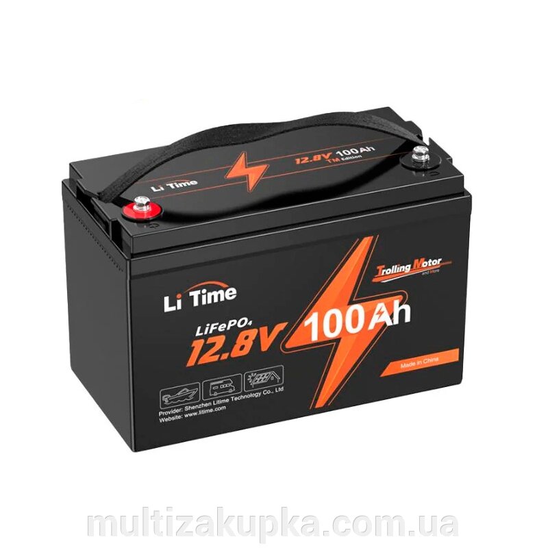 Акумуляторна батарея Li-TIME LiFePO4 12.8 50Ач 640Wh,(100/100A) M8, 170*198*166mm від компанії Mультізакупка - фото 1