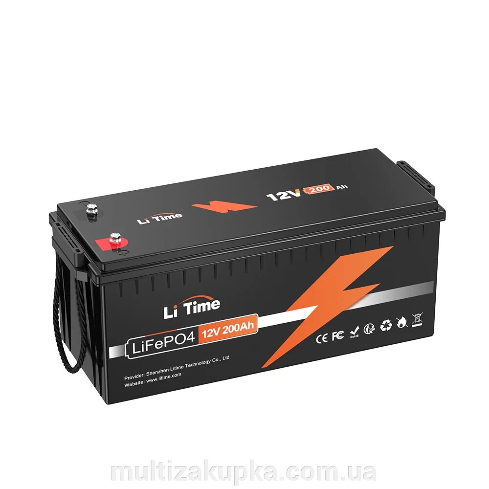 Акумуляторна батарея LiFePO4 Litime 12V 200Ah, 2560Wh, BMS 100A, 532*207*215мм від компанії Mультізакупка - фото 1