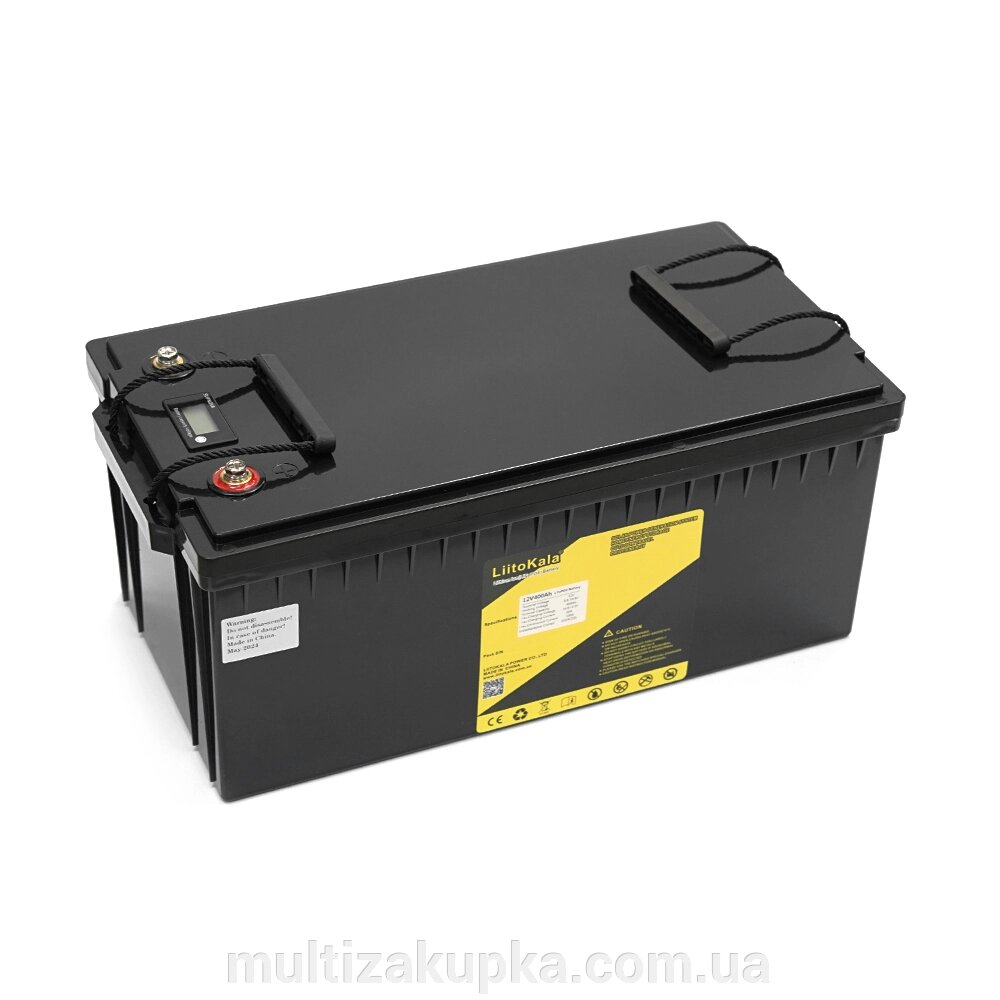 Акумуляторна батарея LiitoKala LiFePO4 12,8V 400Ah BMS (20(100)/200A) c LCD дисплеєм (520*265*220mm), 35.6kg від компанії Mультізакупка - фото 1