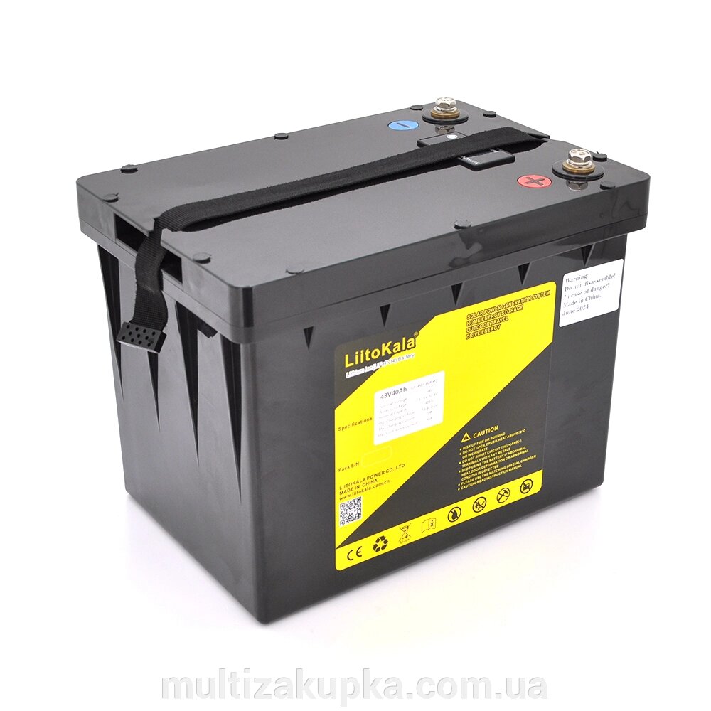 Акумуляторна батарея LiitoKala LiFePO4 48V (58,4V) 40Ah BMS (10(20)/40A) з LCD дисплеєм (295*203*225mm), 13kg від компанії Mультізакупка - фото 1