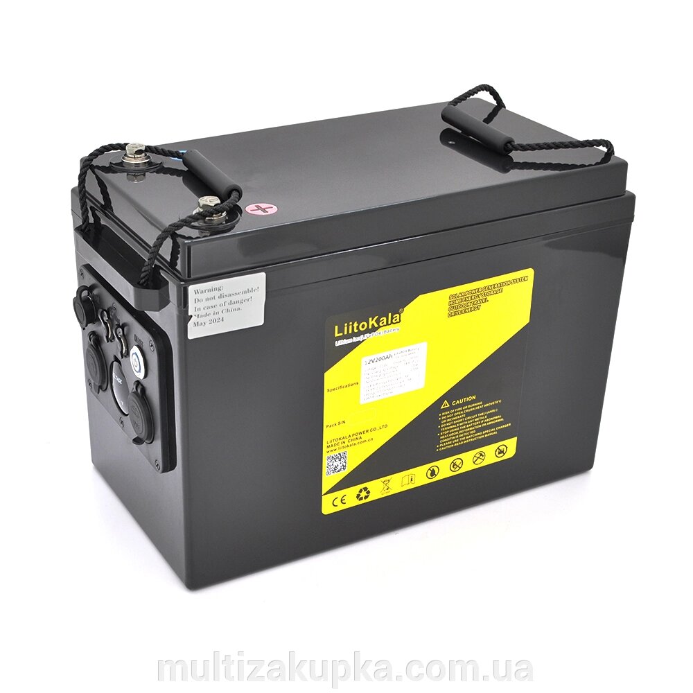 Акумуляторна батарея LiitoKala LiFePO4 DC-12,0V 200Ah (355*245*180mm), 17kg від компанії Mультізакупка - фото 1