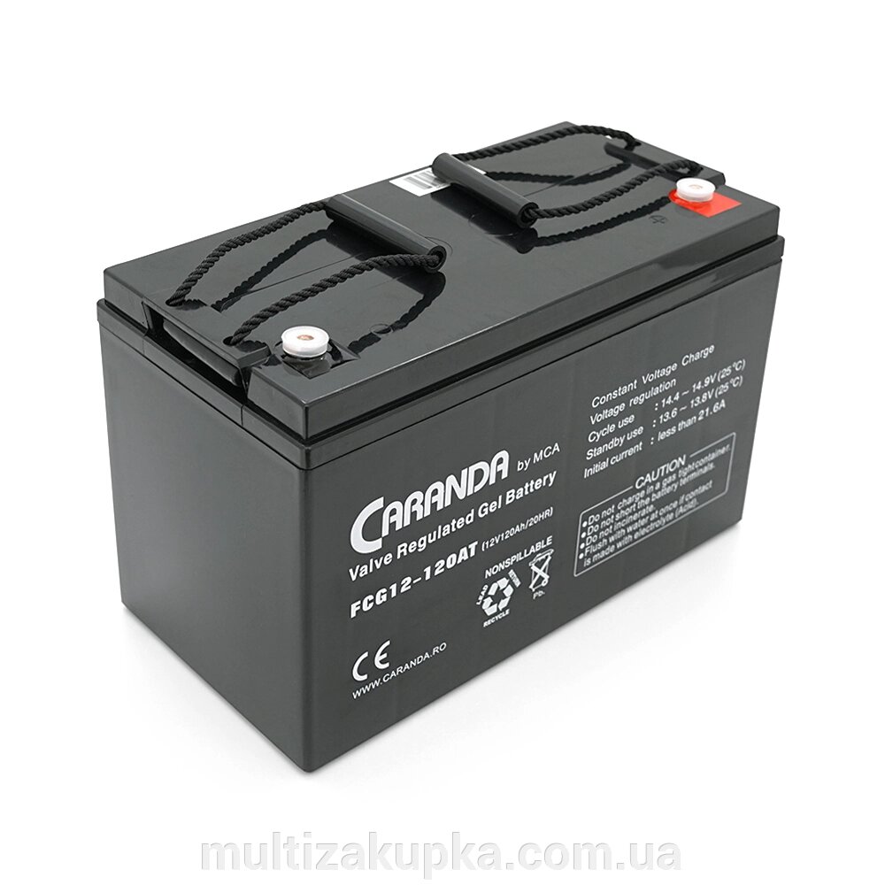 Акумуляторна батарея MCA FCG12-120AT GEL 12 V 120 Ah (331 x 174 x 214), 33 kg від компанії Mультізакупка - фото 1