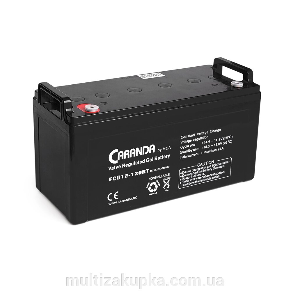 Акумуляторна батарея MCA FCG12-120BT GEL 12 V 120 Ah (331 x 174 x 214), 33 kg від компанії Mультізакупка - фото 1