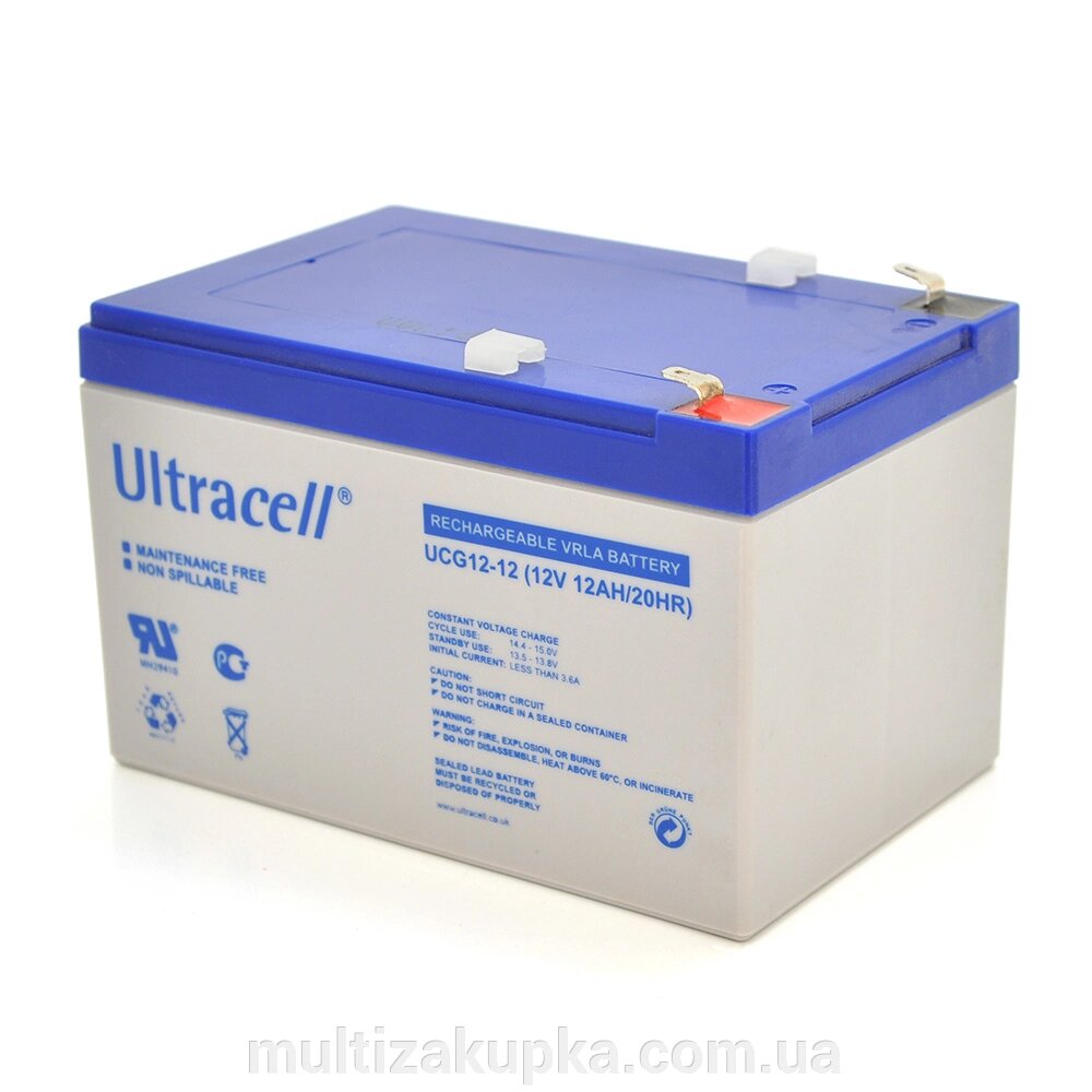 Акумуляторна батарея Ultracell UCG 12-12 AGM 12V 12 Ah  (158x 98 x 101) White Q6/444 від компанії Mультізакупка - фото 1