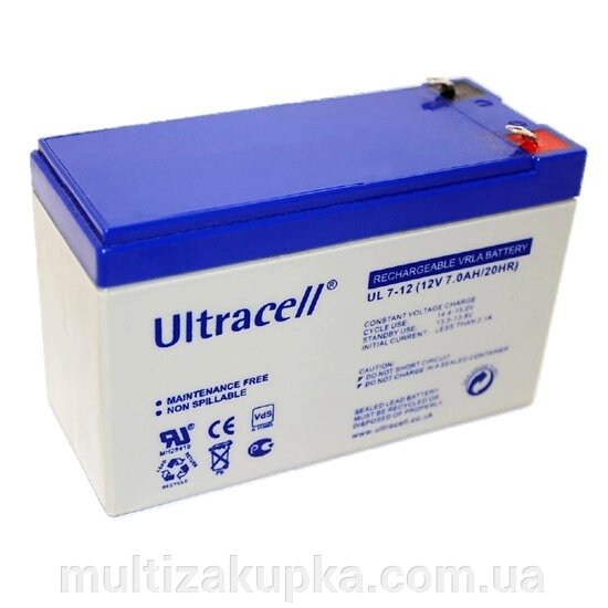 Акумуляторна батарея Ultracell UL7-12 AGM 12V 7 Ah  (151 x 65 x 99) White Q8/420 від компанії Mультізакупка - фото 1