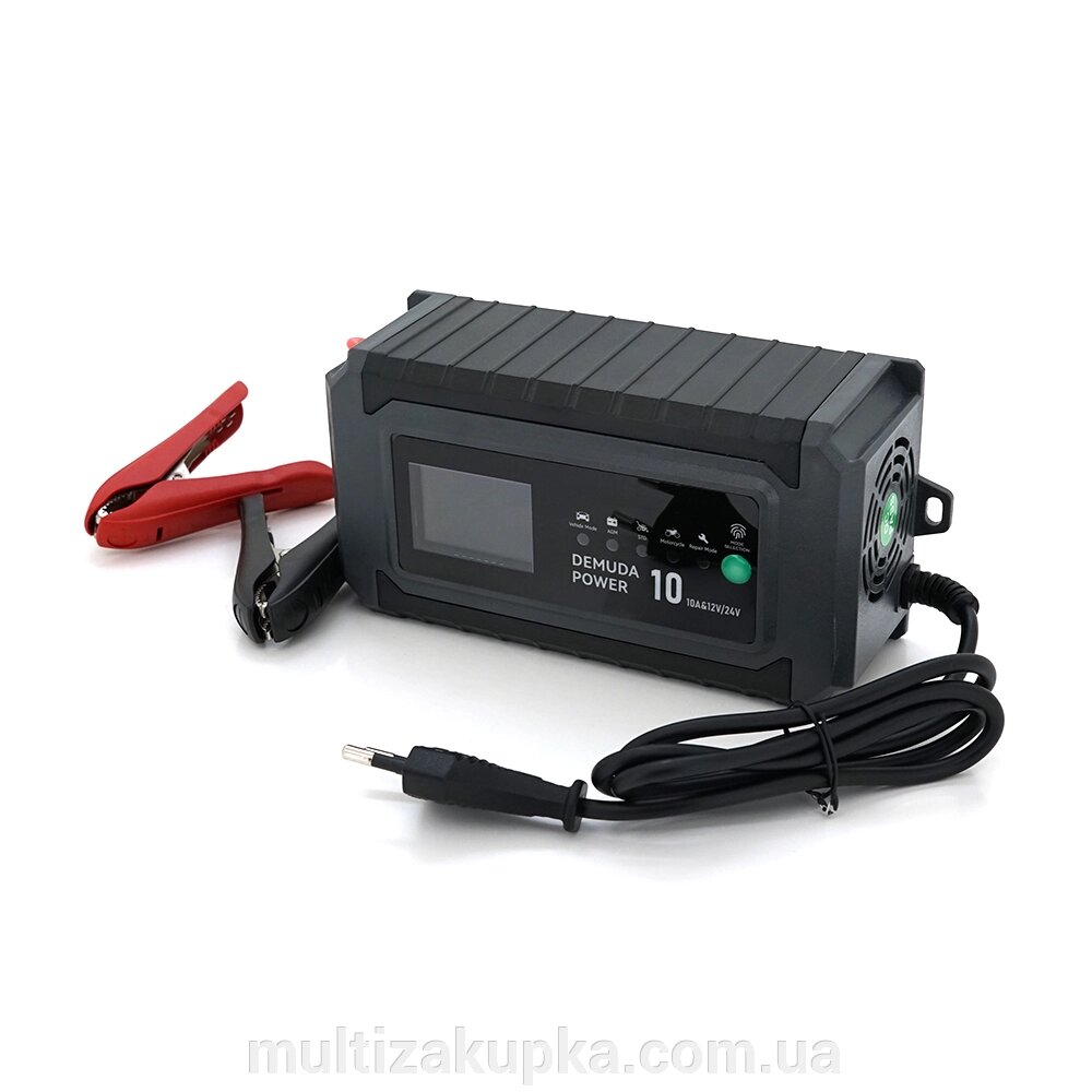 Автоматичне ЗУ для акумулятора DEMUDA 12V/24V (MF, WET, AGM, GEL), AC110/220V, DC14,8В/29,6В, Струм заряду 12V/10A, від компанії Mультізакупка - фото 1