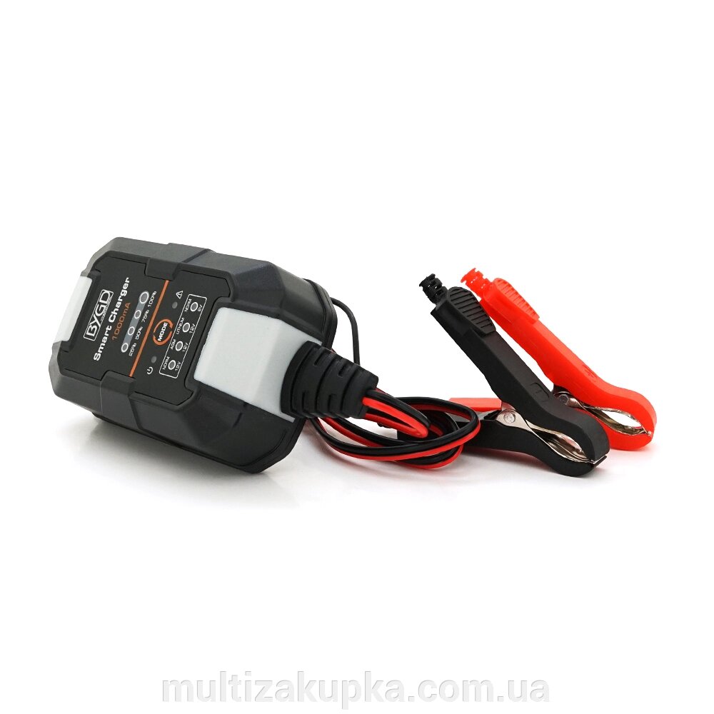 Автомобільне ЗУ BYGD, 6/12V, 220-240V, 1,5A, LED-індикація, клемми (AGM/GEL/Lead) від компанії Mультізакупка - фото 1