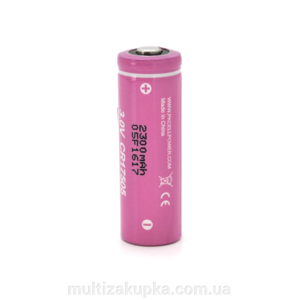 Батарейка літієва PKCELL CR17505, 3.0V 2300mah, OEM від компанії Mультізакупка - фото 1