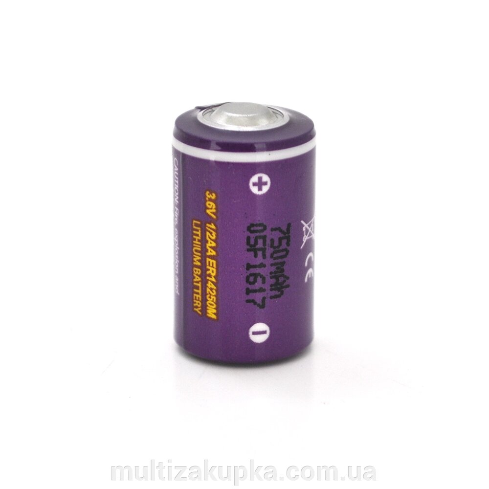 Батарейка літієва PKCELL ER14250M, 3.6V 750mah, OEM від компанії Mультізакупка - фото 1