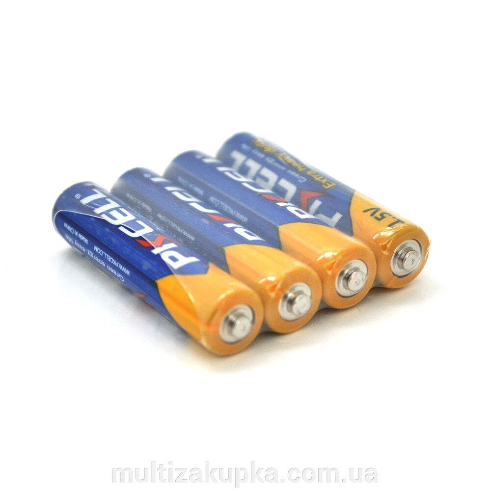 Батарейка сольова PKCELL 1.5V AAA/LR03, 4 штуки в  shrink, Q10/300 від компанії Mультізакупка - фото 1