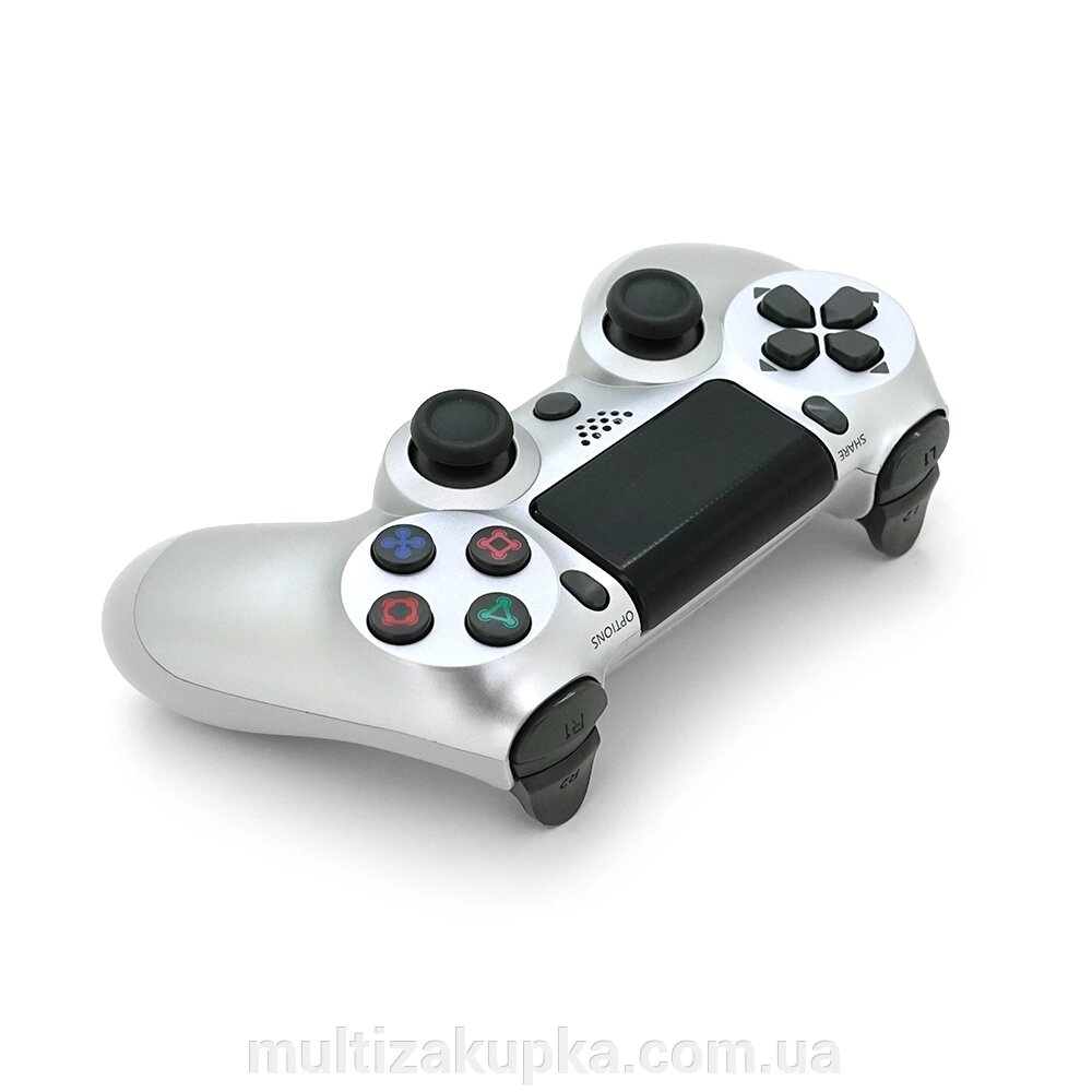 Бездротове геймпад для PS4 SONY Wireless DUALSHOCK 4 (Silver), 3.7V, 500mAh від компанії Mультізакупка - фото 1