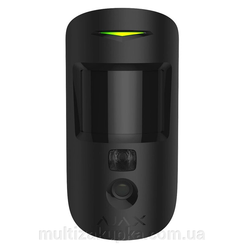 Бездротовий ІЧ датчик руху з камерою для фотоверіфікації тривог MotionCam black від компанії Mультізакупка - фото 1