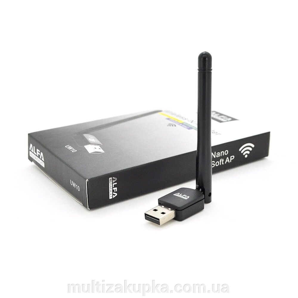 Бездротовий мережевий адаптер з антеною 10см Wi-Fi-USB LV-UW10 -2DB MTK7601, 802.11bgn, 150MB, 2.4 GHz, WIN7 / XP / від компанії Mультізакупка - фото 1