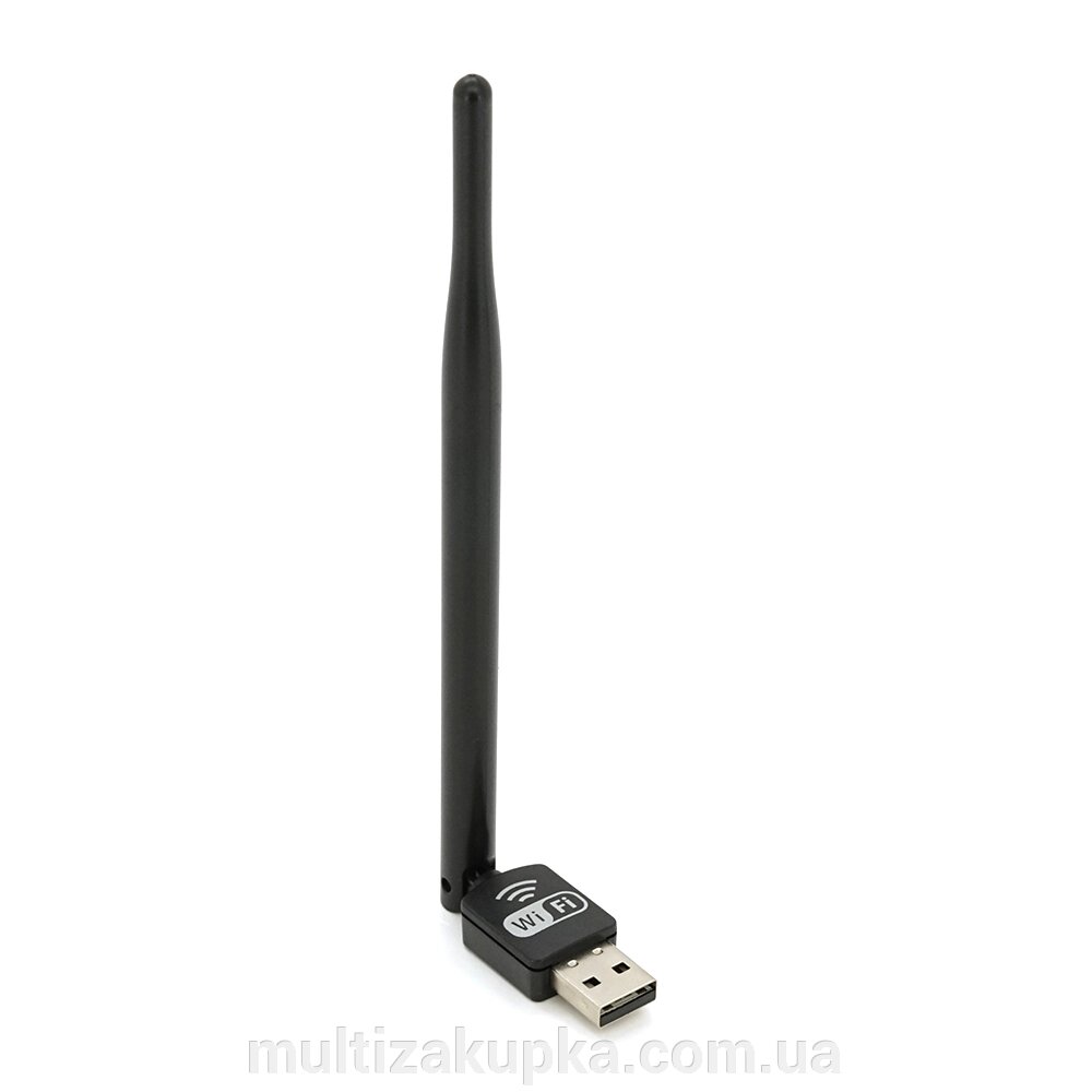 Бездротовий мережевий адаптер з антеною 10см Wi-Fi-USB LV-UW10-5DB MTK7601, 802.11bgn,150MB, 2.4GHz, WIN7/XP/Vista/ 2K/ від компанії Mультізакупка - фото 1