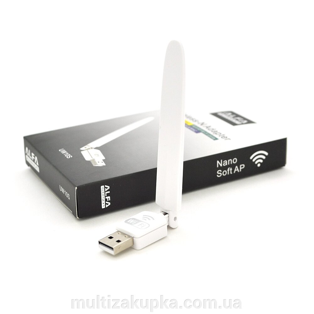 Бездротовий мережевий адаптер з антеною 10см Wi-Fi-USB LV-UW10S - 7601, 802.11bgn, 150MB, 2.4 GHz, від компанії Mультізакупка - фото 1