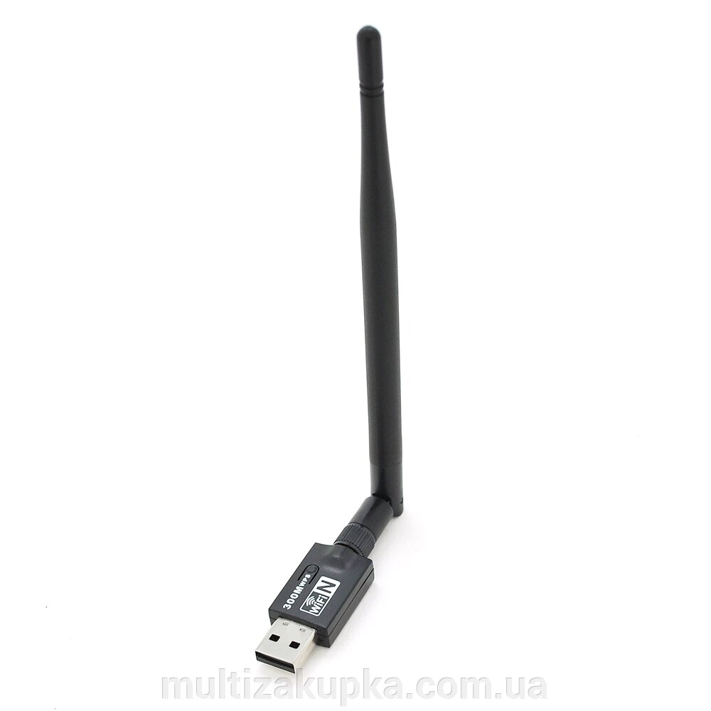 Бездротовий мережевий адаптер з антеною 5DBI Wi-Fi-USB Merlion LV-UW05, RT7601, 802.11bgn, 300MB, 2.4 GHz, WIN7 / XP / від компанії Mультізакупка - фото 1