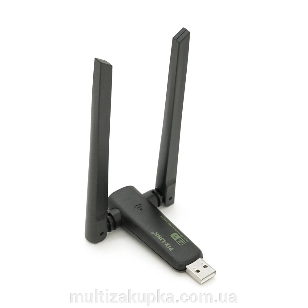 Бездротовий мережний адаптер Wi-Fi-USB LV-UAC23D, RTL8811CU, з подвійною антеною, 802.11 a/с, 600Mbps, Box від компанії Mультізакупка - фото 1