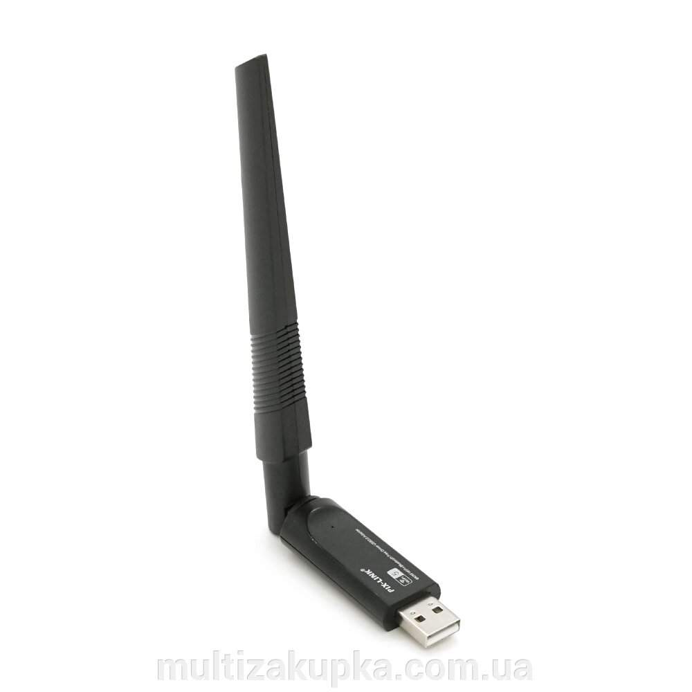 Бездротовий мережний адаптер Wi-Fi-USB LV-UAC24BD, RTL8811CU, Bluetooth, з антеною, 802.11 a/b/g/n, 650Mbps, Box від компанії Mультізакупка - фото 1