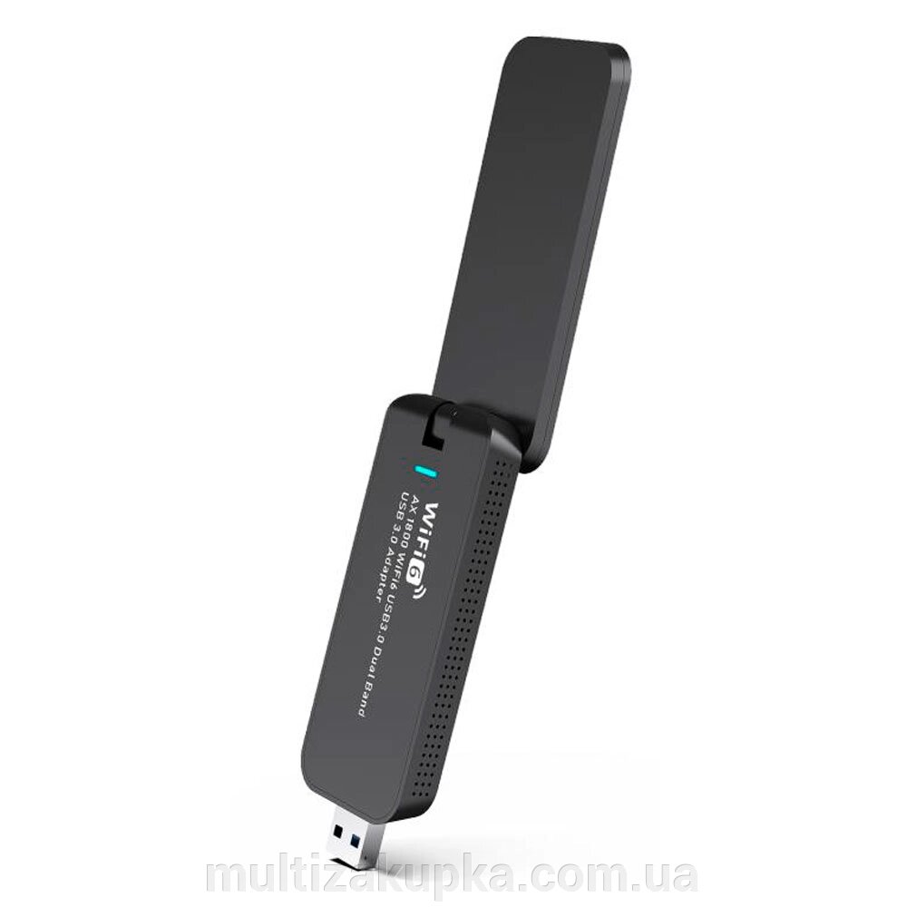 Бездротовий мережний адаптер Wi-Fi6-USB LV-UAX02, 802.11 a/b/g/n, 1800Mbps, Box від компанії Mультізакупка - фото 1