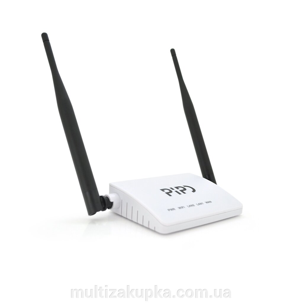 Бездротовий Wi-Fi Router PiPo PP325 300MBPS з двома антенами 2 * 5dbi, Box від компанії Mультізакупка - фото 1