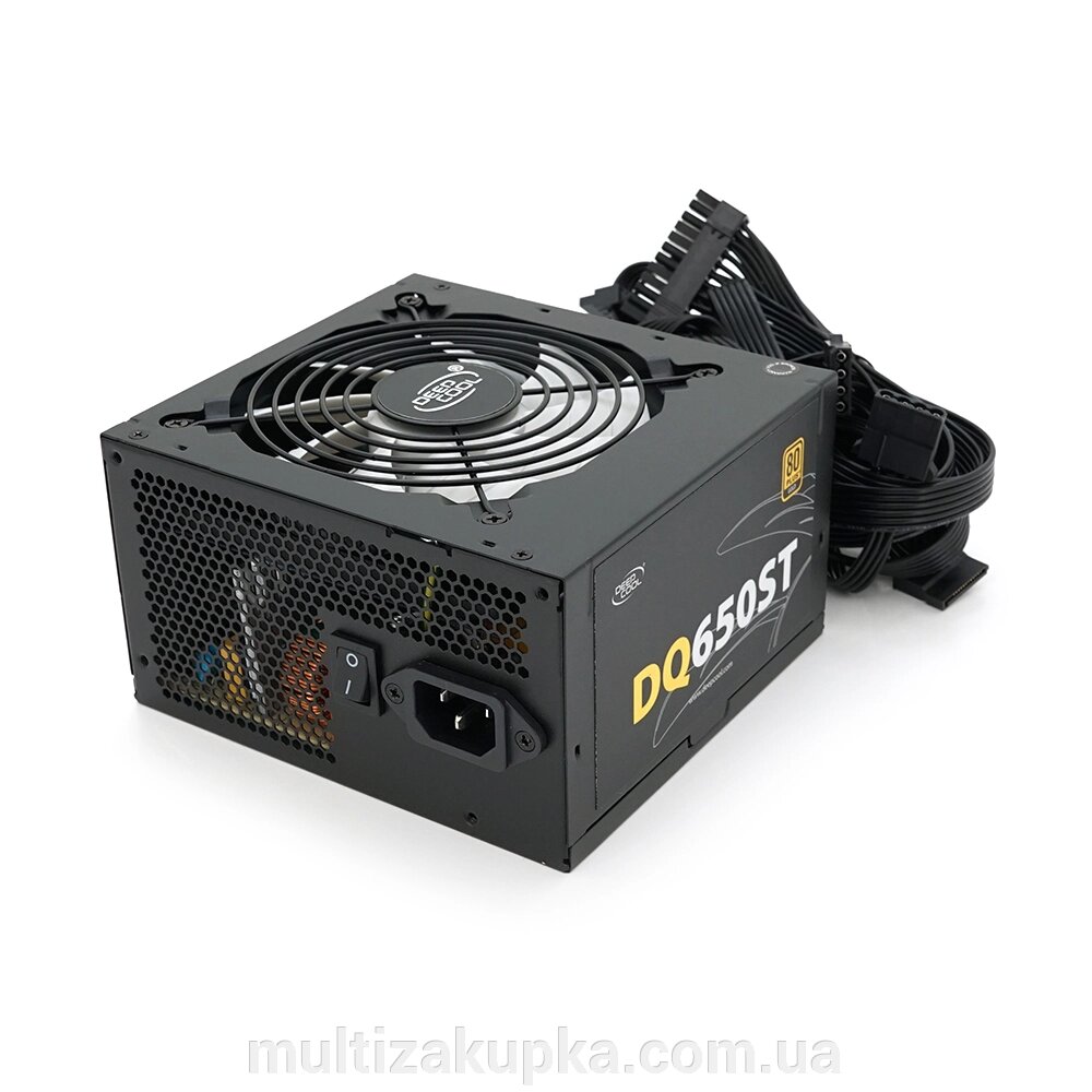 Блок живлення DeepCool DQ650ST 80PLUS Gold 650W, 12cm, Black, 15014086mm, Box від компанії Mультізакупка - фото 1