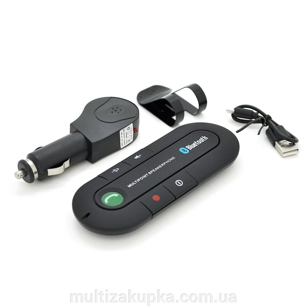 Bluetooth гарнітура для автомобіля LV-B08 Bluetooth 4.1, АЗУ, кабель micro-USB, утримувач, Box від компанії Mультізакупка - фото 1