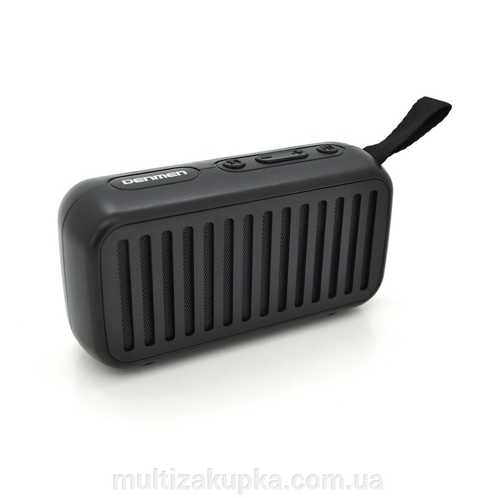 Bluetooth колонка Denmen DR08, 3W, USB, корпус паласмас, Black, BOX від компанії Mультізакупка - фото 1