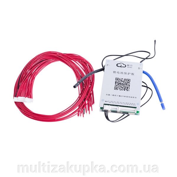 BMS плата JiKong JK-BD6A24S6P Li-Ion/LiFePo4/LTO 8S-24S (24V-90V), 80A, симетрія з Bluetooth + балансир + кнопка від компанії Mультізакупка - фото 1