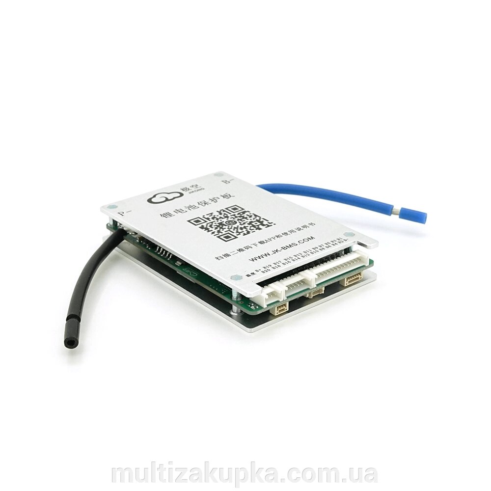 BMS плата JK-BD4A17S4P для Li-Ion (4.2V)/LiFePo4(3.65V)/LTO (2.8V)8S-17S (24V-63V), 40A, симетрія з Bluetooth від компанії Mультізакупка - фото 1