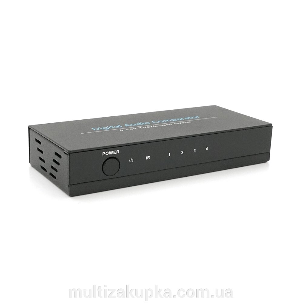 Цифровий оптичний роздільник звуку SPDIF / Toslink 1x4 від компанії Mультізакупка - фото 1