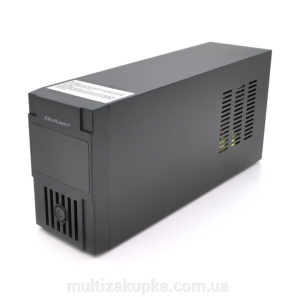 ДБЖ Qoltec QLT850 (480W) Proxima-L, LCD, AVR, 2st, 2xSCHUKO socket, 1x12V9Ah, plastik Case від компанії Mультізакупка - фото 1