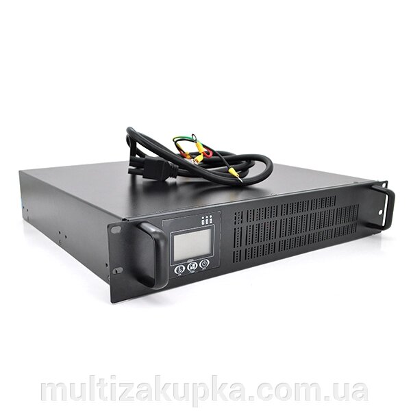 ДЖБ з правильною сінусоїдою ONLINE Ritar RT-1KL-LCD, RACK 1000VA (900Вт), 36В, під Зовнішній АКБ, 480 * 420 * 90 мм від компанії Mультізакупка - фото 1