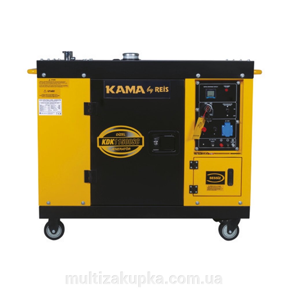 Генератор дизельний KDK11500SC, 11KVA, однофазний 230V, об'єм 12,5л від компанії Mультізакупка - фото 1