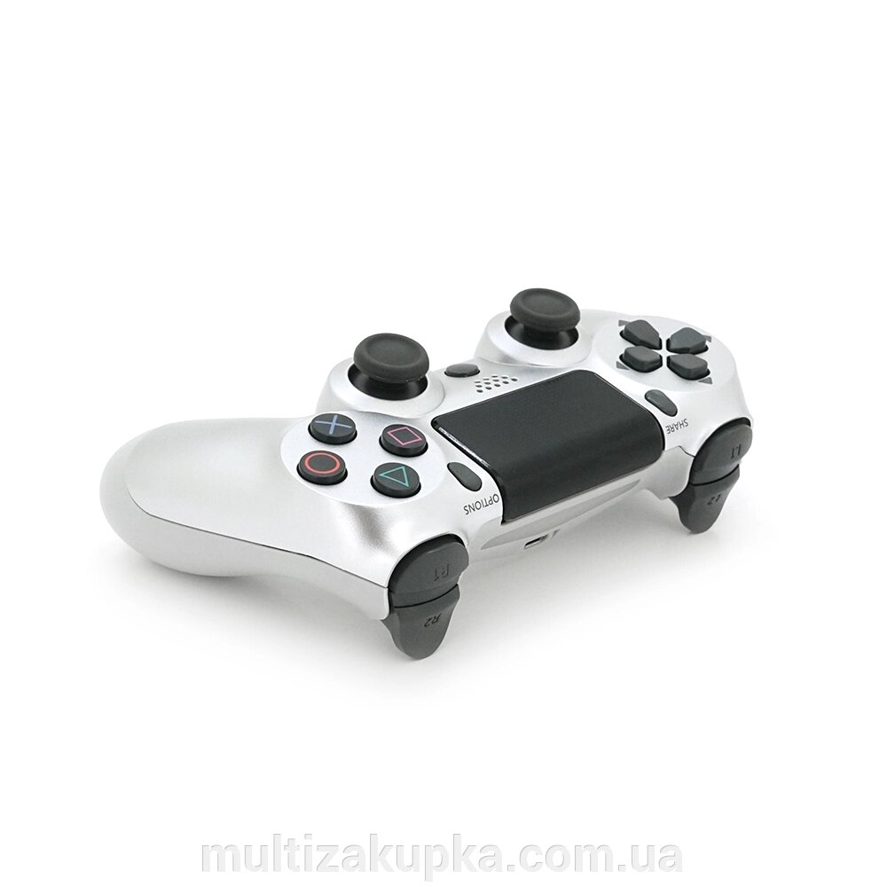 Геймпад Brazzers бездротовий для PS4 Wireless DUALSHOCK 4, роз'єм для навушників, LED light bar, Silver-White, 3.7V, від компанії Mультізакупка - фото 1