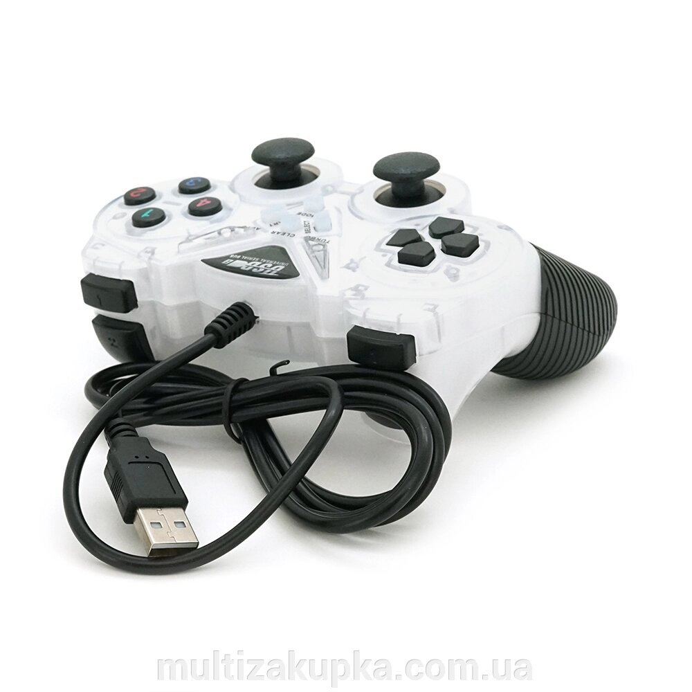 Геймпад для ПК USB-908 USB 2.0 Double Shock (White) від компанії Mультізакупка - фото 1