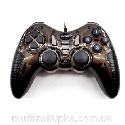 Геймпад провідний для ПК U-900 USB 2.0 DualShock (Black) від компанії Mультізакупка - фото 1