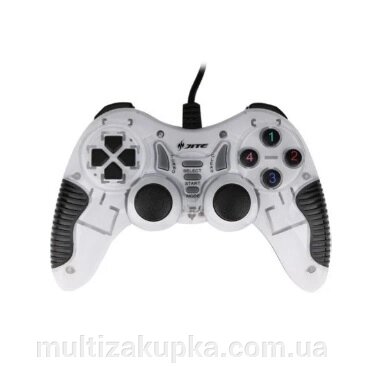 Геймпад провідний для ПК U-900 USB 2.0 DualShock (White) від компанії Mультізакупка - фото 1