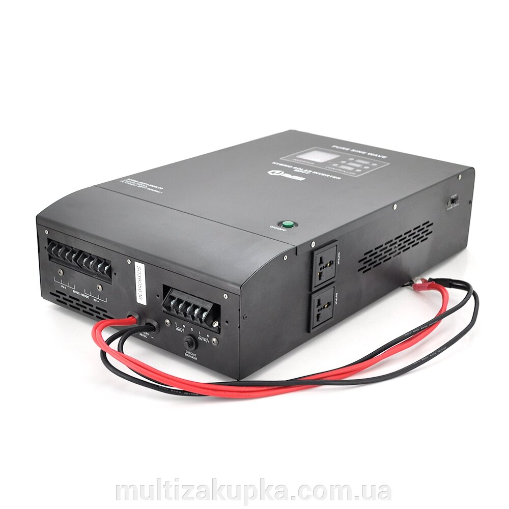 Гібридний інвертор Europower RTSWm-MPPT-5000LCD, 3500W, 48V, струм заряду 10A, 140-275V, MPPT (20/40А, 60-90Vdc) від компанії Mультізакупка - фото 1