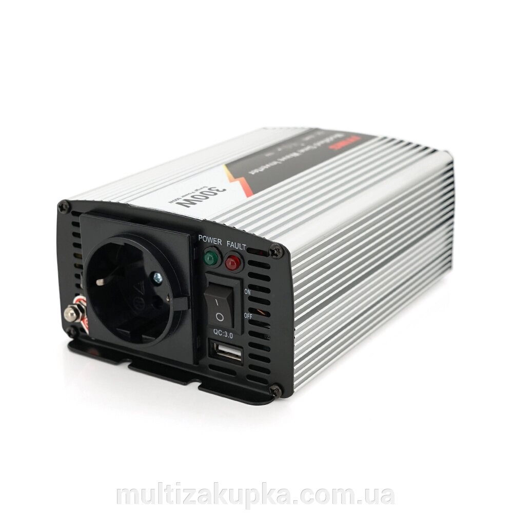 Інвертор напруги JYM-300-12V (300Вт), 12/220V, approximated, 1Shuko, USB, клеми, Box Q20 від компанії Mультізакупка - фото 1