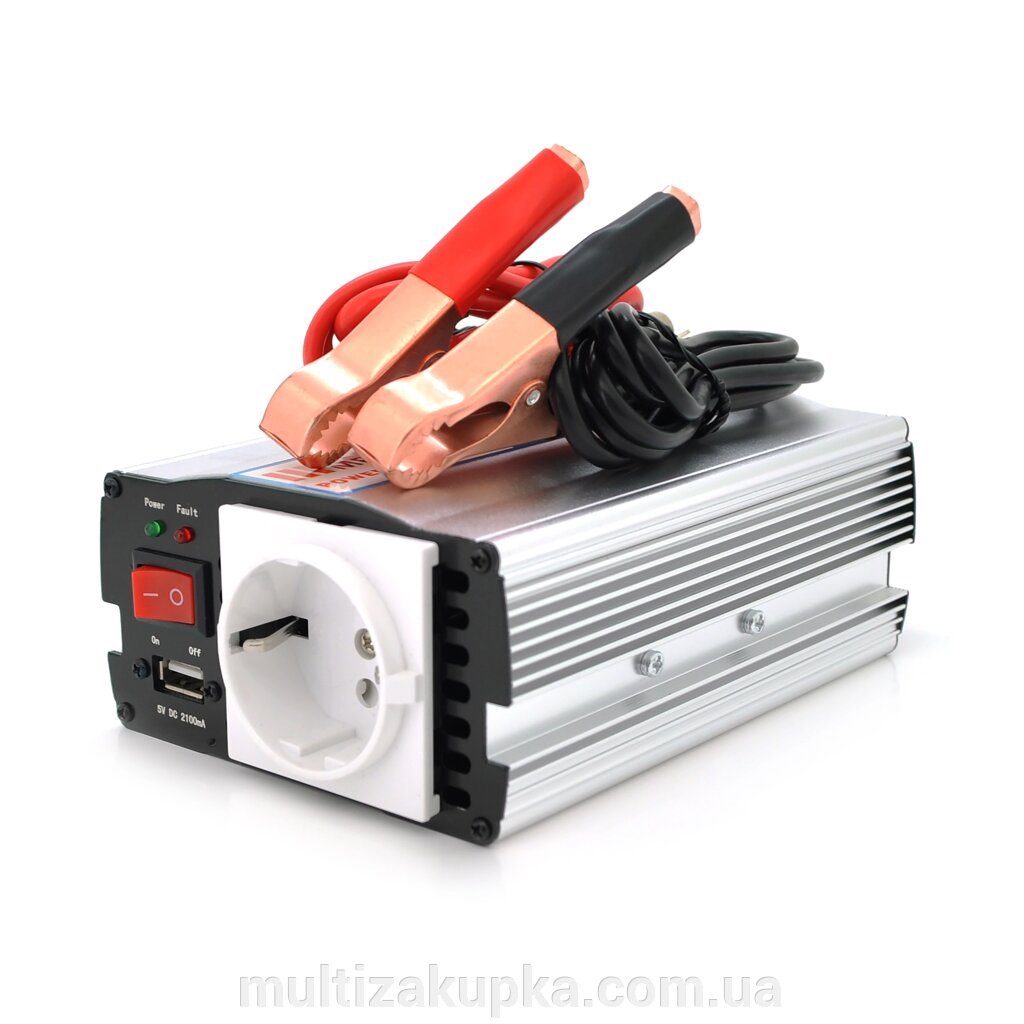 Інвертор напругі MRV-15012 ((150W)), 12/220V, approximated, 1Shuko, клеми + крокодили, Box. Q20 від компанії Mультізакупка - фото 1