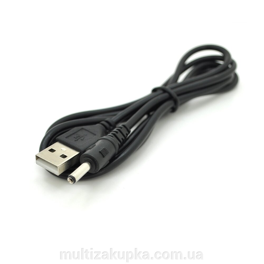 Кабель для планшета USB2.0(M)=> 3.5/1.35mm (M), 0,7 м, Black, OEM від компанії Mультізакупка - фото 1