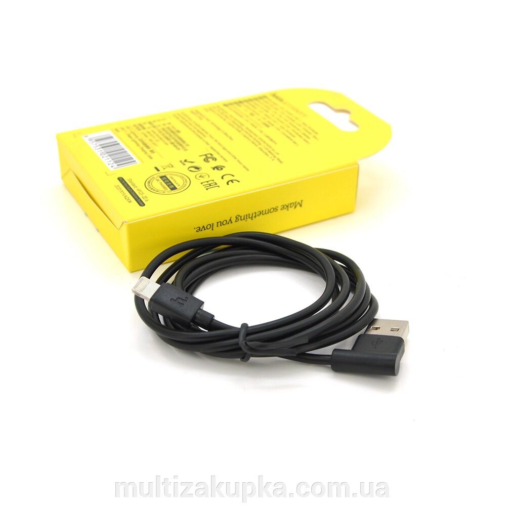 Кабель Hoco UPL11, Lightning-USB, 2.1A, Black, довжина 1.2м, BOX від компанії Mультізакупка - фото 1