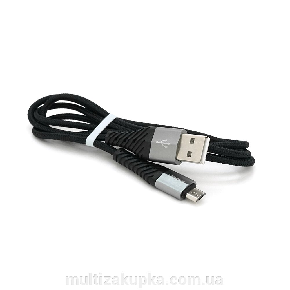 Кабель Hoco X38, Micro-USB, 2.4A, Black, довжина 1м, BOX від компанії Mультізакупка - фото 1