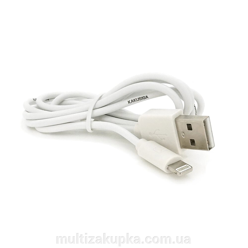 Кабель iKAKU KSC-060 SUCHANG charging data cable series for iphone, White, довжина 1м, 2,4А, BOX від компанії Mультізакупка - фото 1