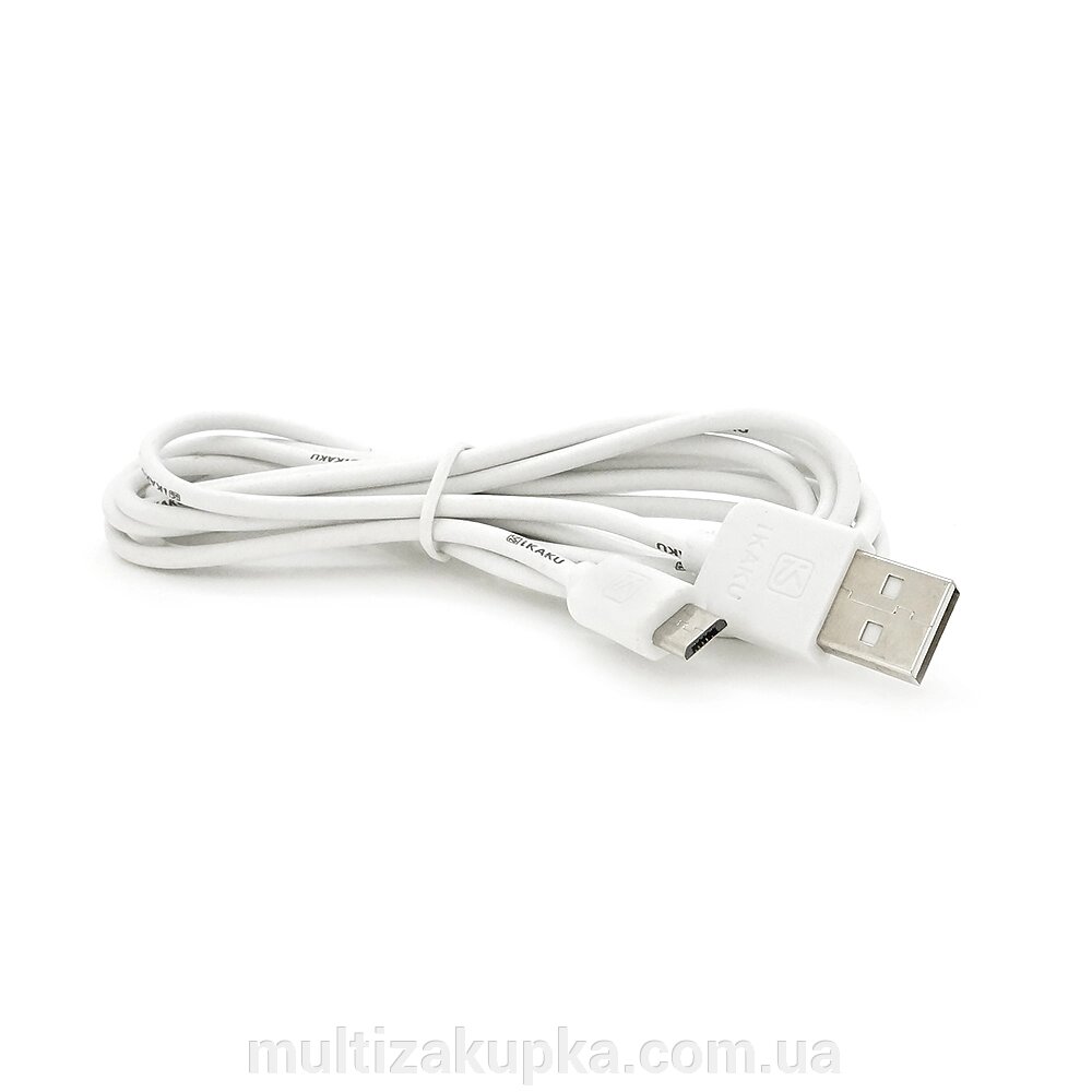 Кабель iKAKU KSC-332 YOUCHUANG charging data cable series for micro, White, довжина 2м, 2,4А, BOX від компанії Mультізакупка - фото 1