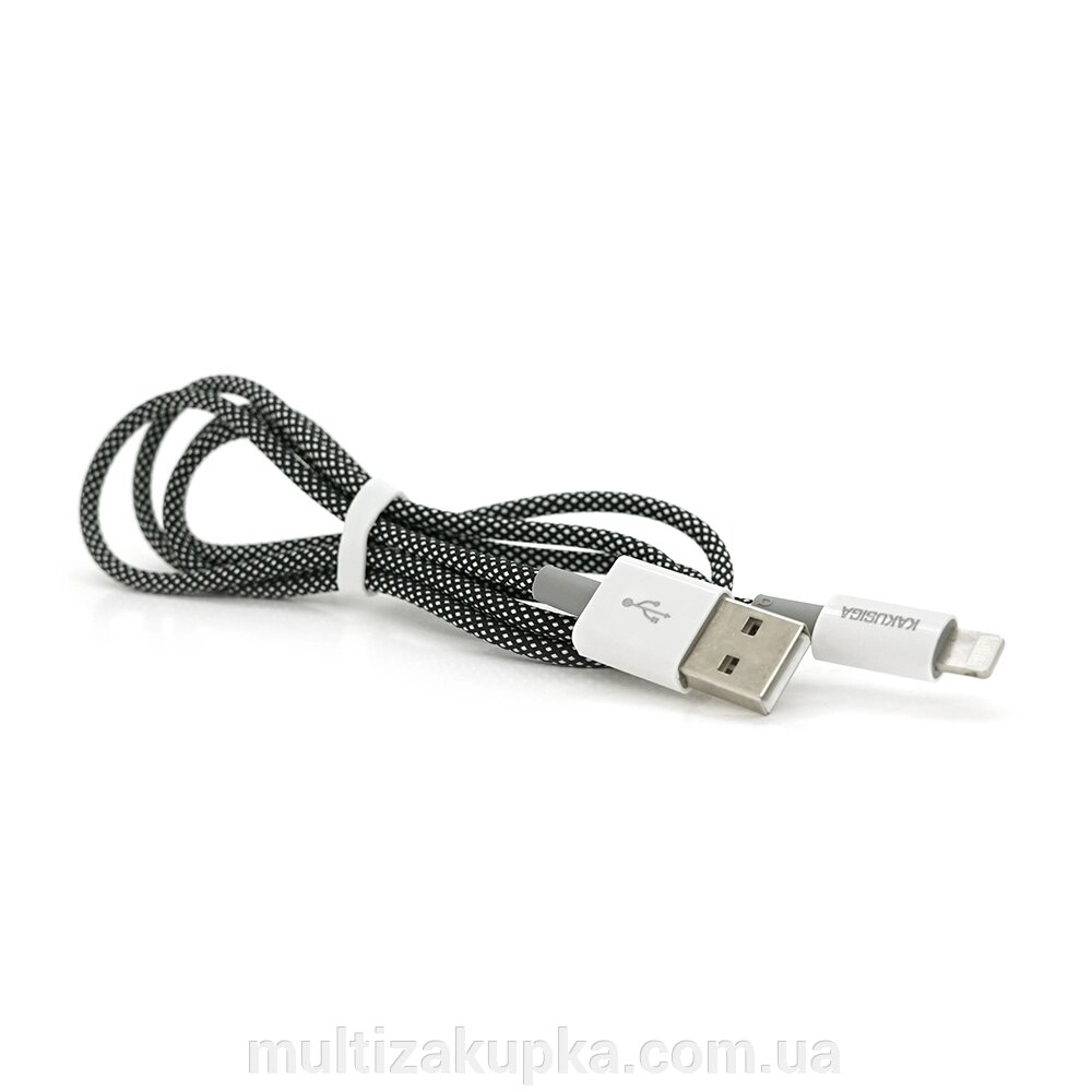 Кабель iKAKU KSC-723 GAOFEI smart charging cable for iphone, Black, довжина 1м, 2.4A, BOX від компанії Mультізакупка - фото 1